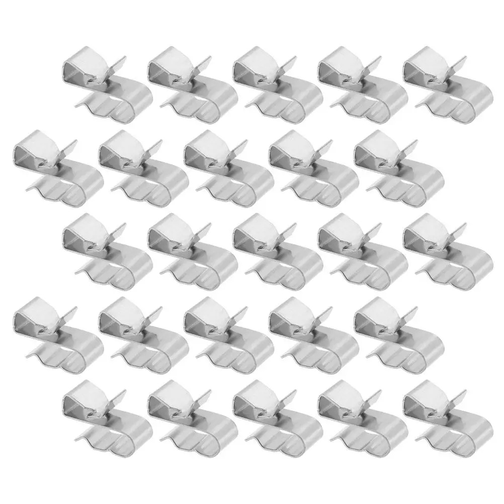 25Pcs Premium Stainless Steel Solar Panel Cable Clips Barbed Back Design Anti-Slip Photovoltaic Cable Clamps for Module Frame