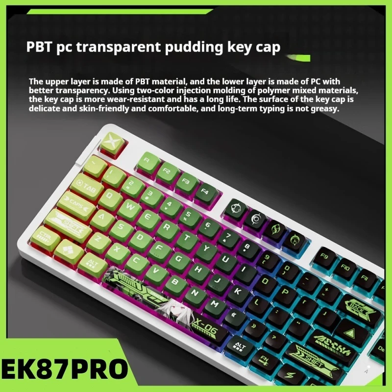 

Dareu Ek87pro Bluetooth Mechanical Keyboard Wired 2.4ghz Custom Game Gasket Keyboard 87key 3 Mode Structure Slot Rgb Keyboard