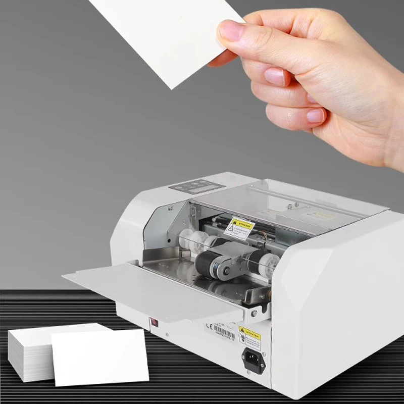 QK-A4F Card Cutter Electric Cutting Machine Fully Automatic Multi-Function Business Card Photo Postcard Coupon High Speed Card