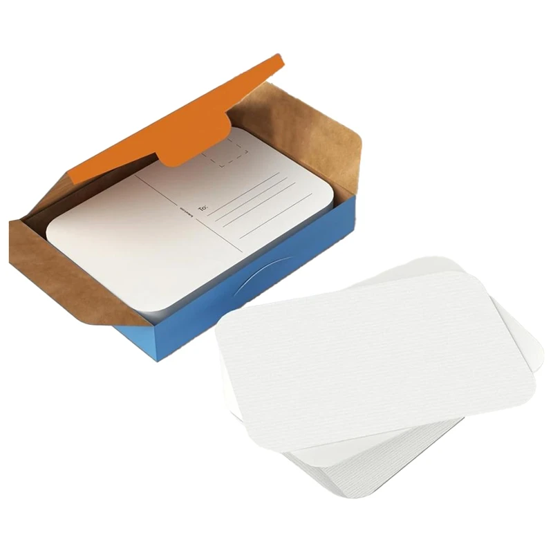 Papier d'interconnexion vierge pour notes de remerciement et cartes de voeux, papier d'art lourd sans acide, cartes postales, 10 cartes