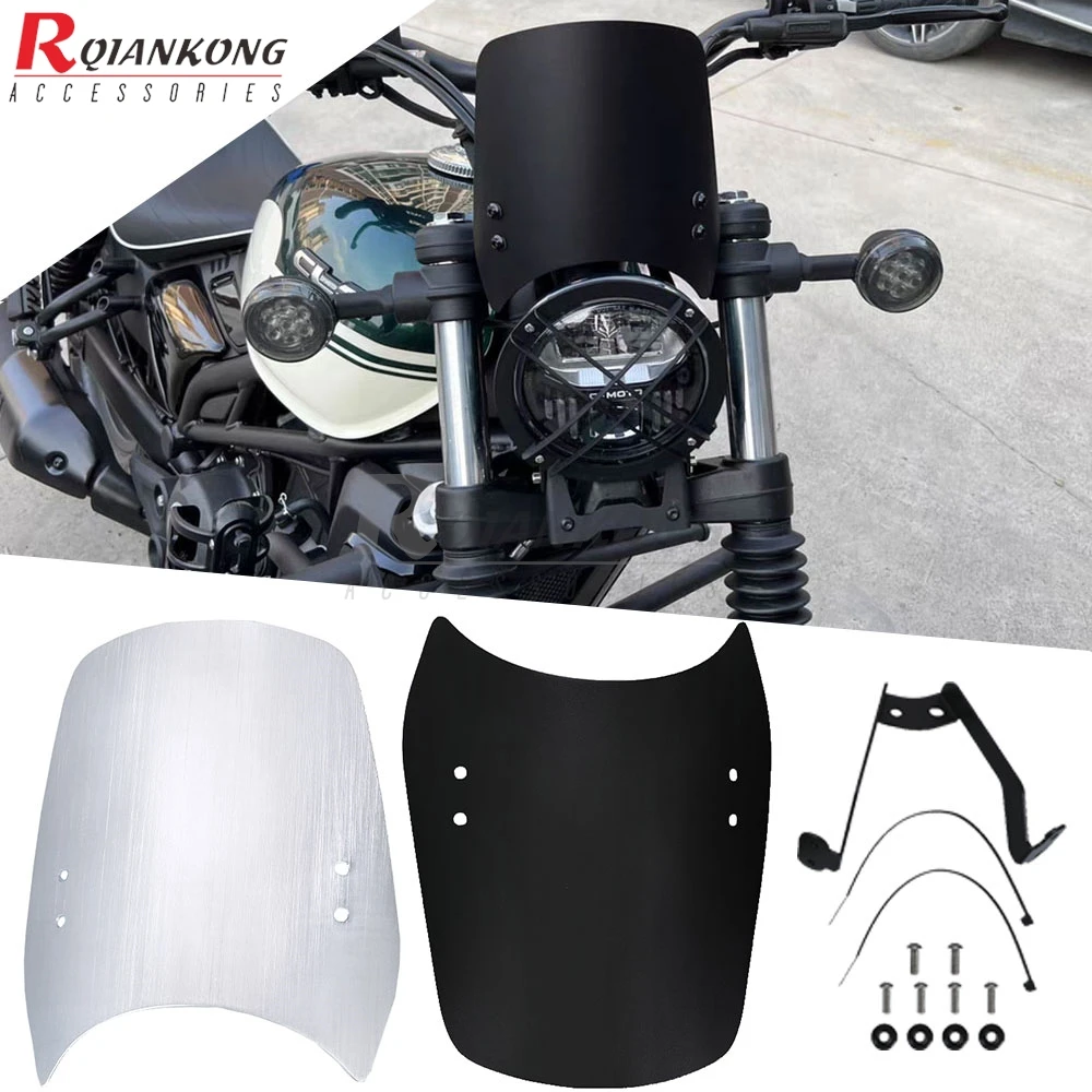 

High Quality For CFMOTO 250CLC 250CL-C CF 250 CLC CL-C 250 2024 2025 2026 Motorcycle Windscreen Wind Screen Deflector Windshield