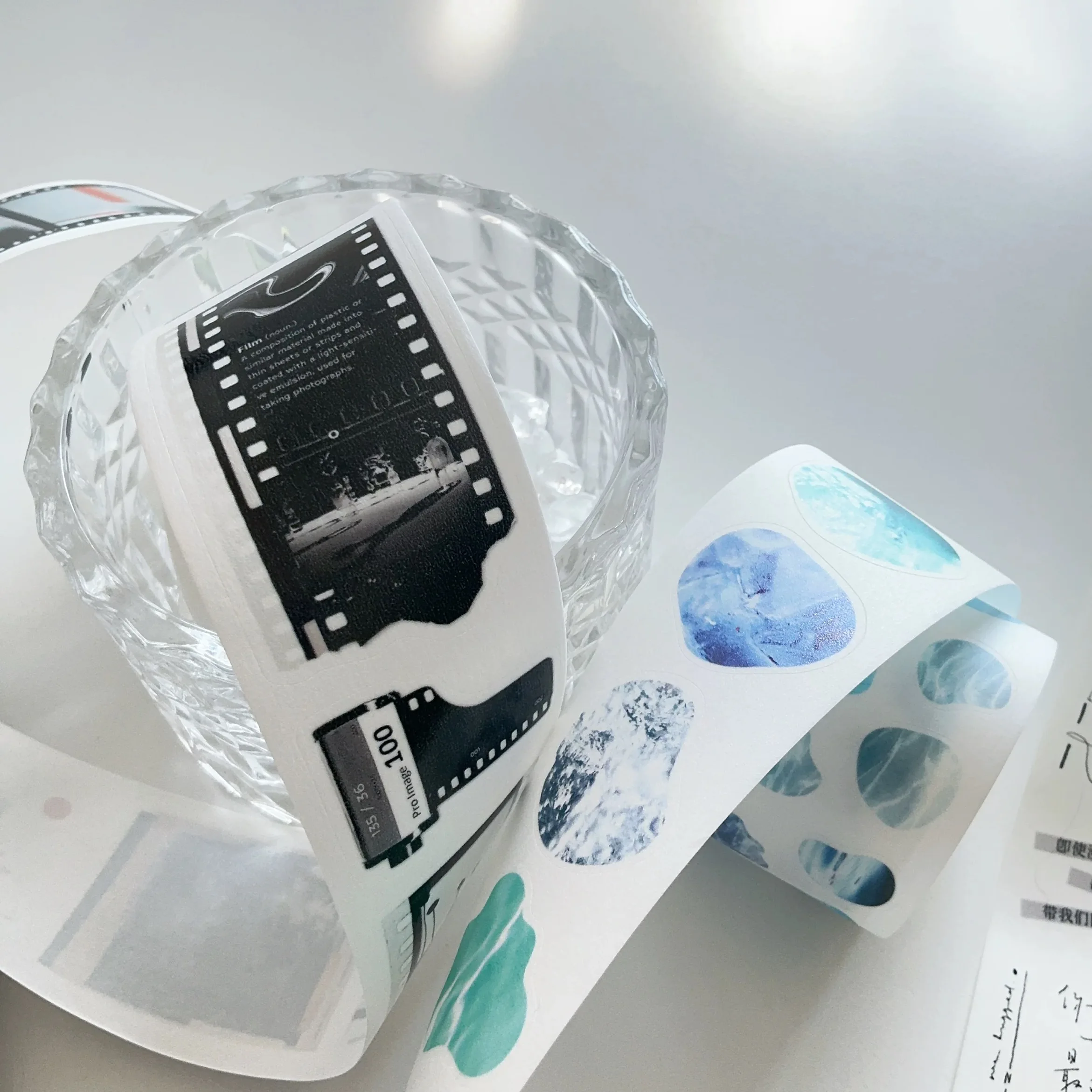 Vintage Retro Film English Words Dream Washi PET Tape for Card Making Planner DIY Scrapbooking Plan Decorative Sticker