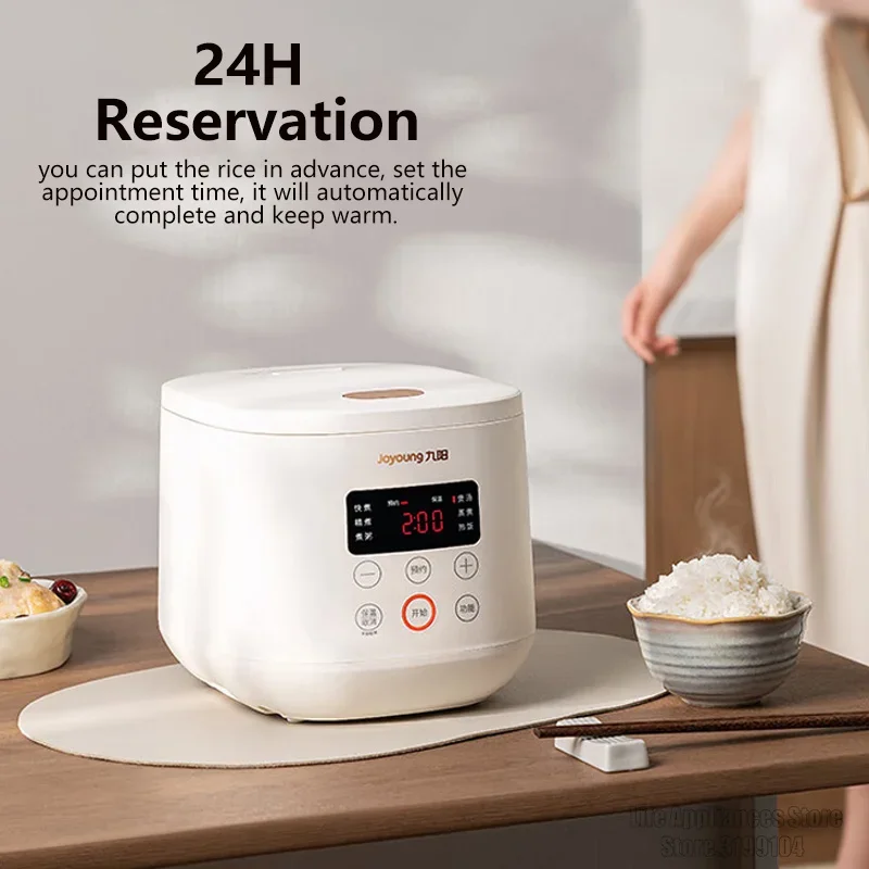 Joyoung 2L Mini kuchenka do ryżu w pełni automatyczny 24H ustawienie czasu garnek do gotowania ryżu 220V elektryczny multicooker inteligentny