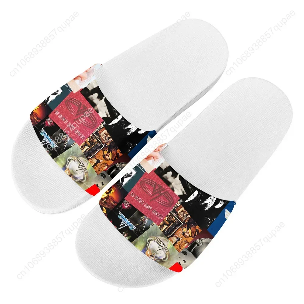 Van Evh 5150 Stripes Halen Slippers Home Water Shoes Men Women Teenagers Beach Pool Sandals Custom Made Fashion Summer Slipper