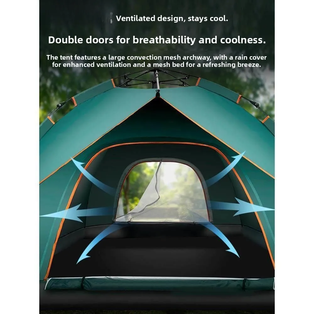 Automatic Outdoor Tent Family Home Use Anti-UV Insect Proof Indoor Small House Adult Child Tent Double Layer Structure Resin ... view 4