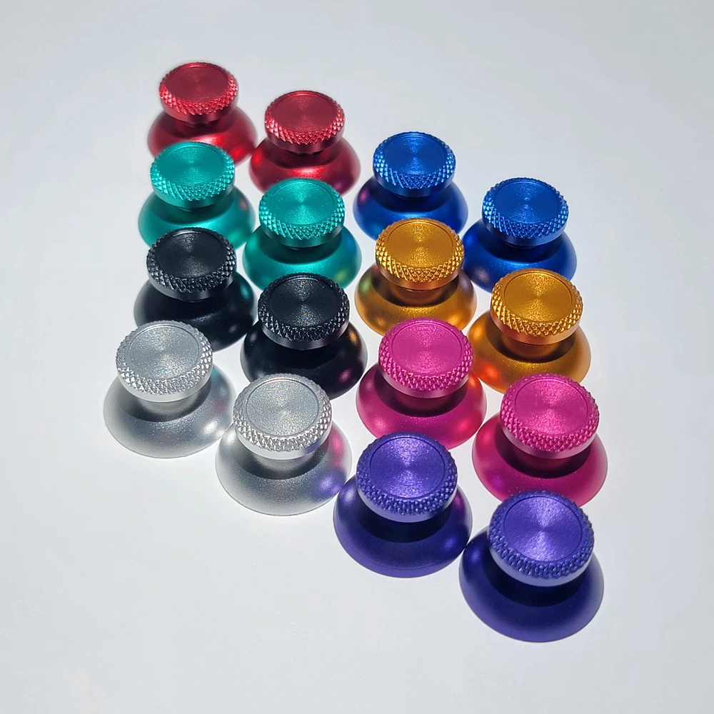 2/10 قطعة سبائك الألومنيوم التناظرية عصا التحكم Thumbstick قبضة غطاء ل PS5 تحكم غمبد اكسسوارات استبدال قبعات الروك #4