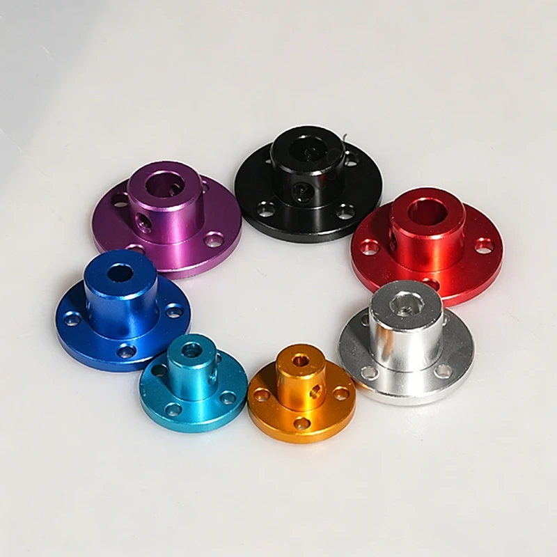 1pcs 3mm/4mm/5mm/6mm/8mm Colorful Aluminum Alloy Rigid Flange Coupling Guide Shaft Axis Fixed Seat