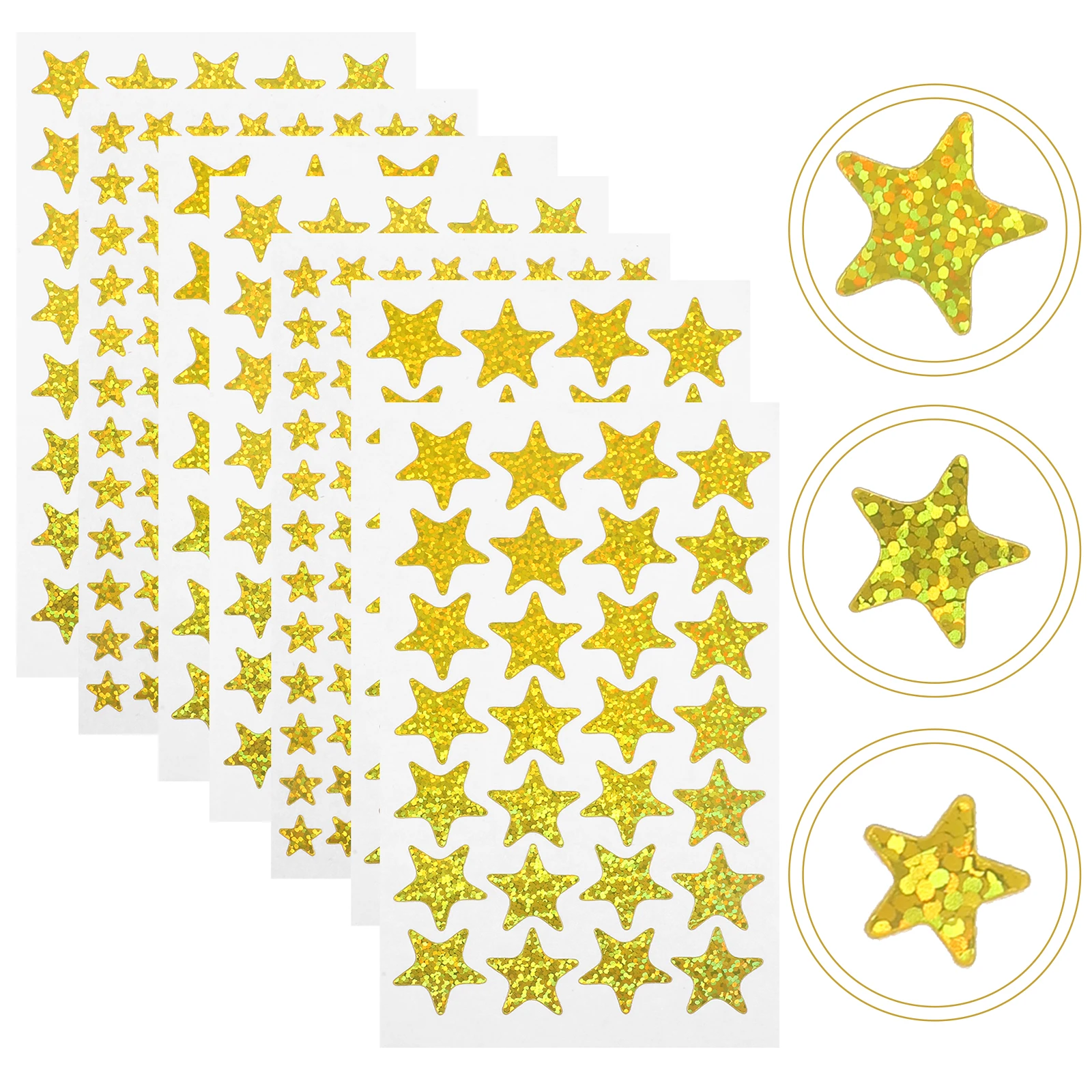 

30 листов Золотая пентаграмма, детские награды, декоративные наклейки в форме звезды для классной комнаты, школы, офиса, художественных ремесел, канцелярских принадлежностей