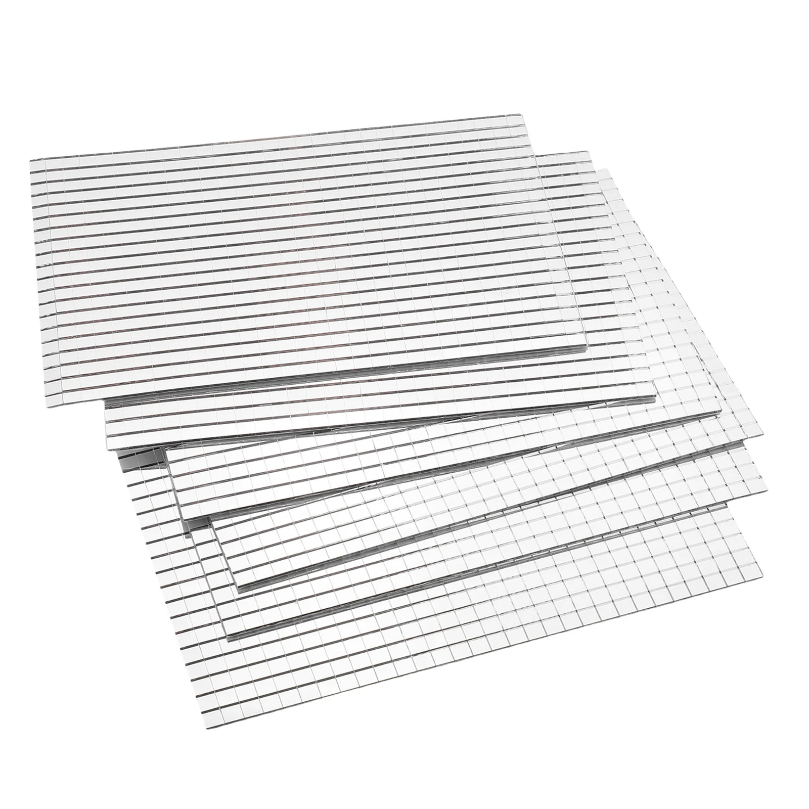 

6Pcs Self Adhesive Glass Mosaic Mirror Tiles Square Decorative Wall Stickers for DIY Home Craft Disco Ball Mirror Tiles