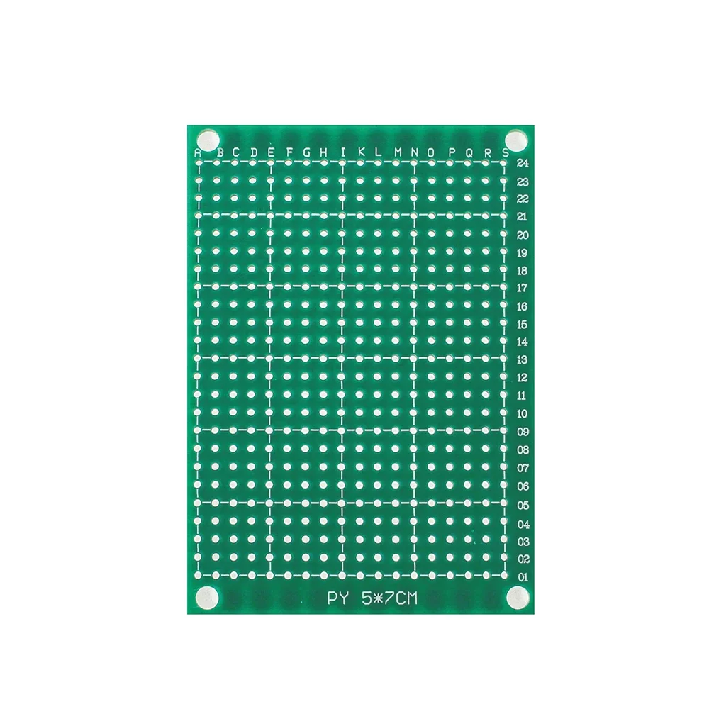 5PCS PCB Board 5*7CM Único Lado Protótipo Placa Verde DIY Universal Circuit Boards Kit Eletrônico