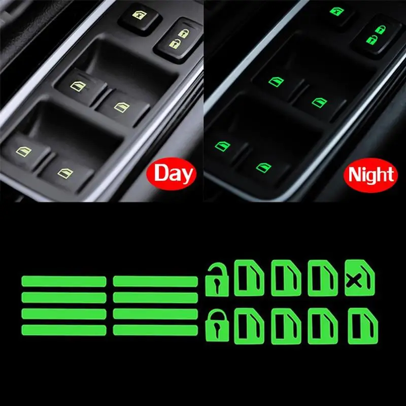 Car Luminous Multi-function Button Sticker for KIA Rio k2 k3 K4 k5 KX3 KX5 Carens Soul Picanto Carnvial Venga KX cross te