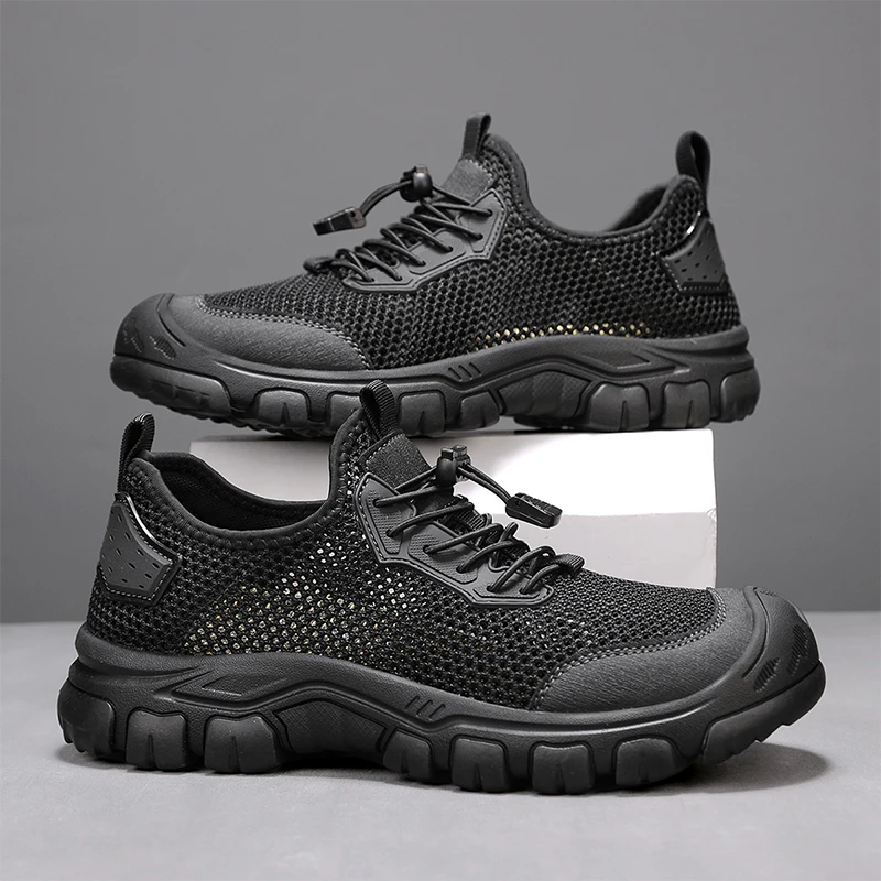 

Итальянский бренд, дышащая мужская сетчатая обувь, мягкая подошва, нескользящая подошва, уличная походная обувь, хит продаж, мужская спортивная обувь, летняя