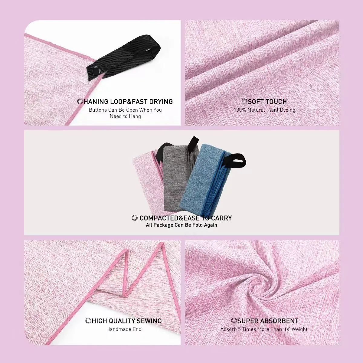 Toalha de ginástica de secagem rápida, íon prateado, fibra absorvente sem odor, equipamento de treino de secagem rápida para suor corporal, toalhas de trabalho