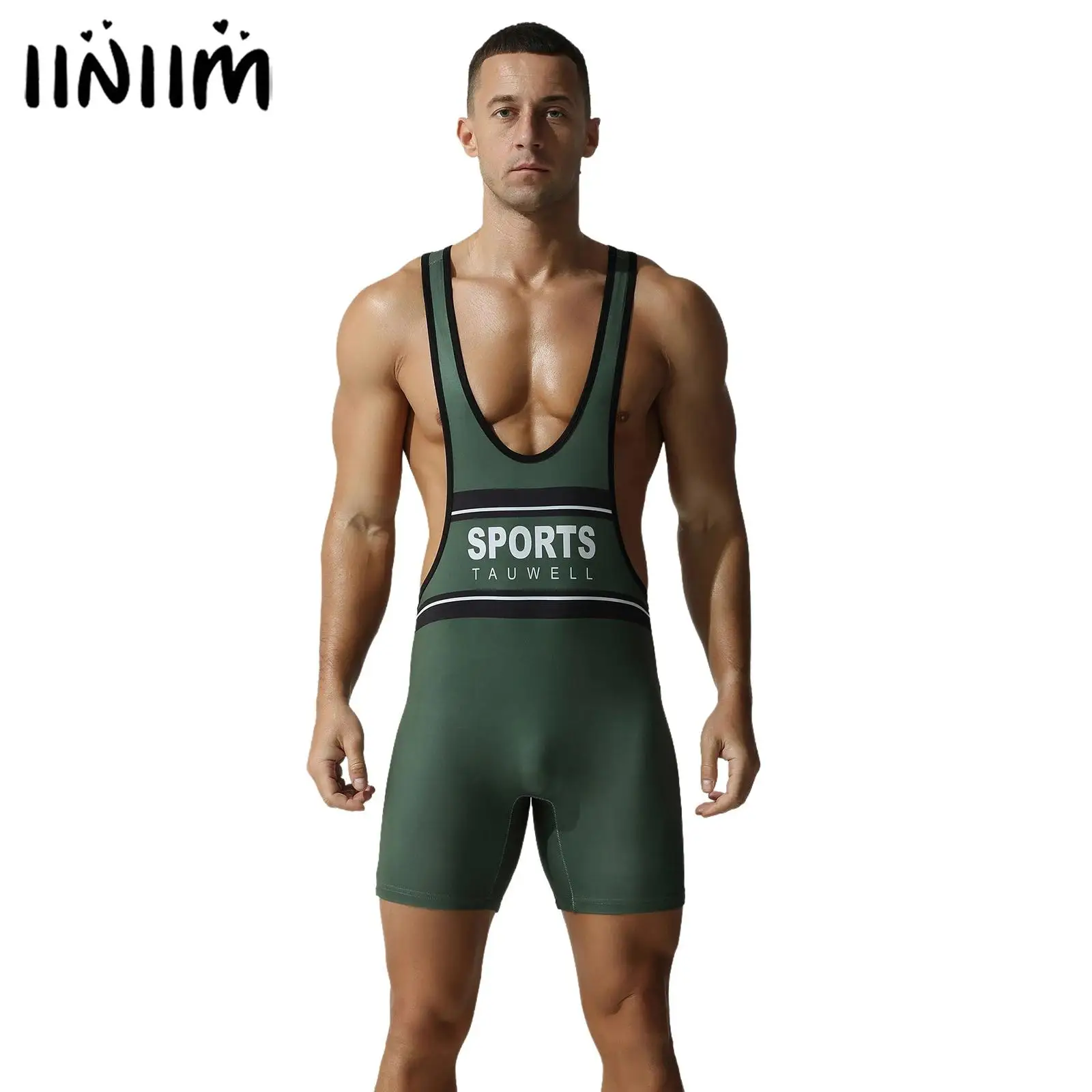 

Мужские борцовские майки, костюм спортивных болельщиков, облегающий спортивный тренировочный боди, активный боксерский борцовский трико, комбинезоны