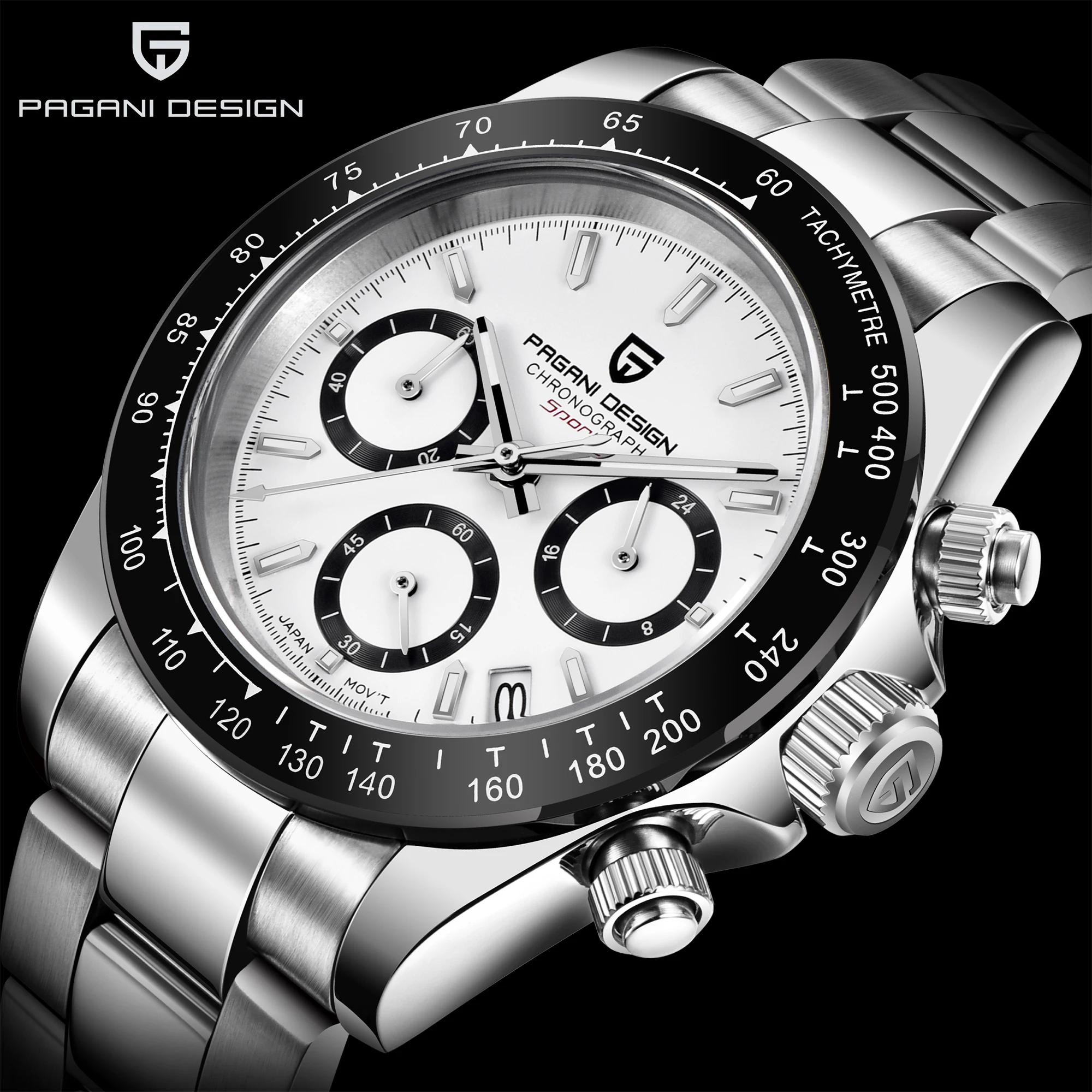 2026 Neue PAGANI DESIGN Marken-Luxus-Quarzuhr Saphirglas Wasserdicht Leuchtend Herrenuhr Japan VK63 Uhrwerk Vollstahl Chronograph