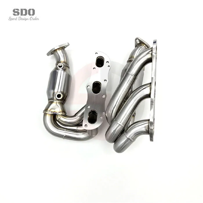 Tuning Exhaust Manifold for  Boxster/987/987.2 2008-2012 100/200/300cell SS304 High Flow Pipe Muffler Exhaust view 5