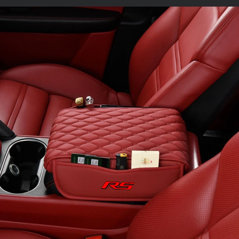 Coussin de Repose-Bras Universel pour Console Centrale de Voiture, Housse de Protection pour Chevrolet RS Corvette Camaro Tahoe Cruze Malibu Accessoire
