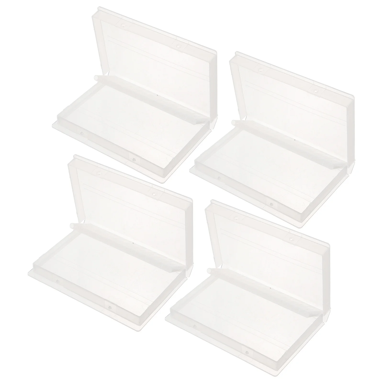 

4Pcs Nail Drill Bits Organizer Durable Storage Box for Salon Home Manicure Tools Container Drill Bit Box Organizer