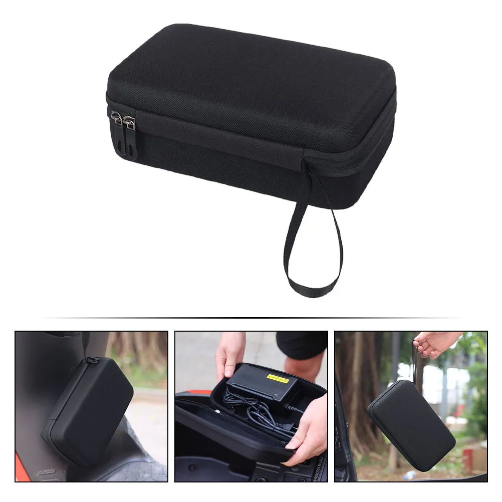 

2pcs Storage Bag Electric Vehicle Bike Accessories Organizer Portable Cable Case Durable Hard Shell For Scooter Bicycle