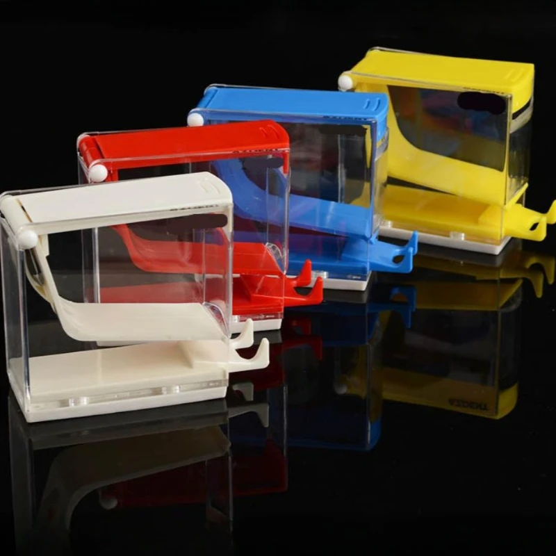 

4PCS Dental Cotton Roll Dispenser Organizer Holder Press Type with Nonslip Base Dentistry Swabs Storage Box Dentist Lab Tool