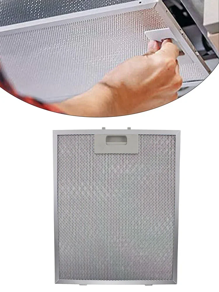 Filtro de grasa para campana extractora, aspirador de aluminio de succión de escape, piezas de campana extractora de malla, 250x310mm