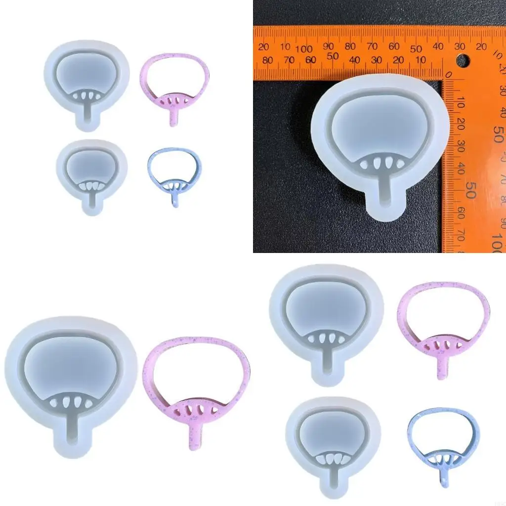 195C Silicone Mold Resin Shaker Mold for Pendant Jewelry Keychain Decoration Making