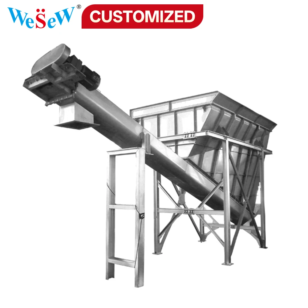 Custom Stainless Steel Screw Conveyors Shaftless Design Powder and Granular Material Conveying and Feeding Equipment Professiona