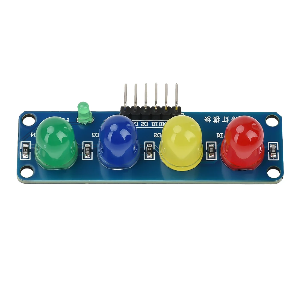 DC3.3~5V Traffic Light LED Display Module Four digit LED Module Red yellow Blue Green 4 Color LEDSignal for Traffic Light System
