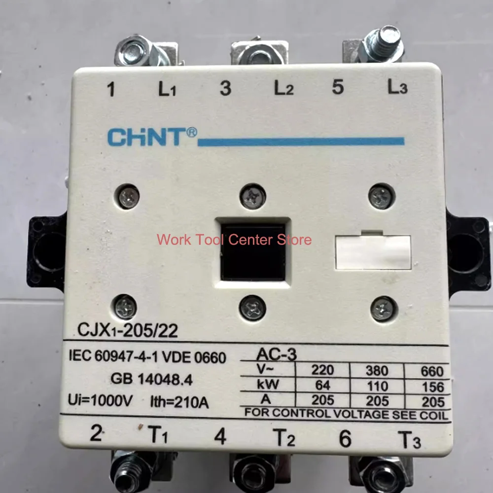Original Contact Electric AC Protection CJX1-170/205/250/300/400/475/22 Three-phase Contactors Chint Coil 24V 220V High Current