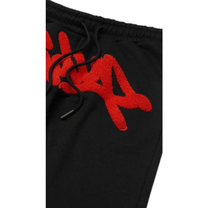 

new Hip Hop Style Sweatpants American Retro Graffiti Letter Black Baggy Joggers Drawstring Casual Streetwear Pants Men and W