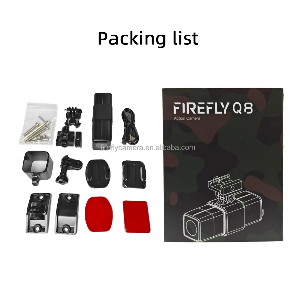 Sport HD Mini Wireless Kamera Wasserdicht 8MP Multifunktionshandbuch für YouTube Sportkamera für Motorrad