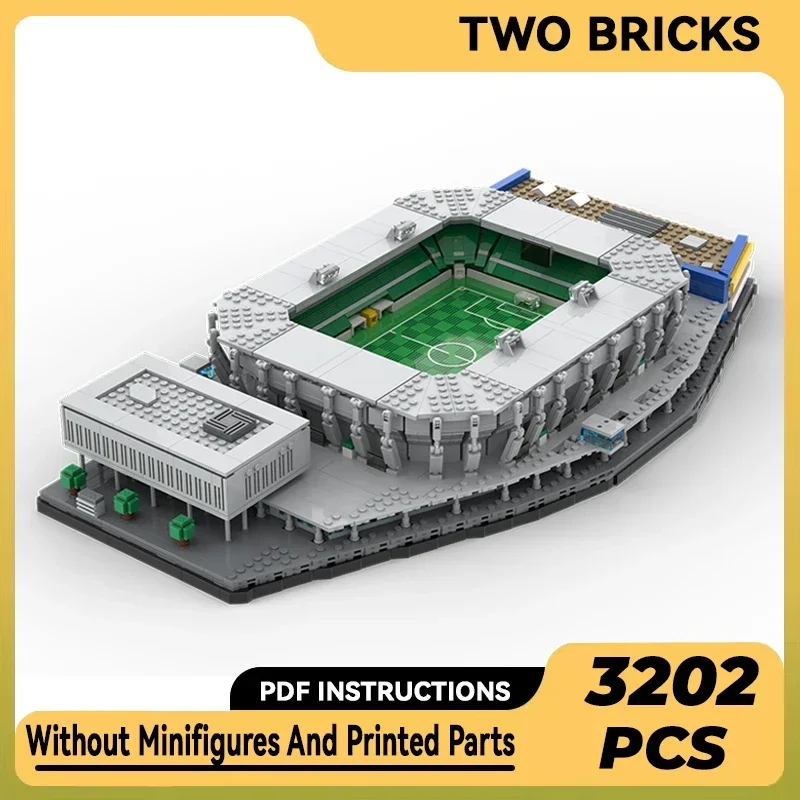 Moc Bouwstenen Street View Model Saint Gallen Voetbalstadion Technologie Modulaire Blokken Geschenken Kerstspeelgoed Diy Assemblage