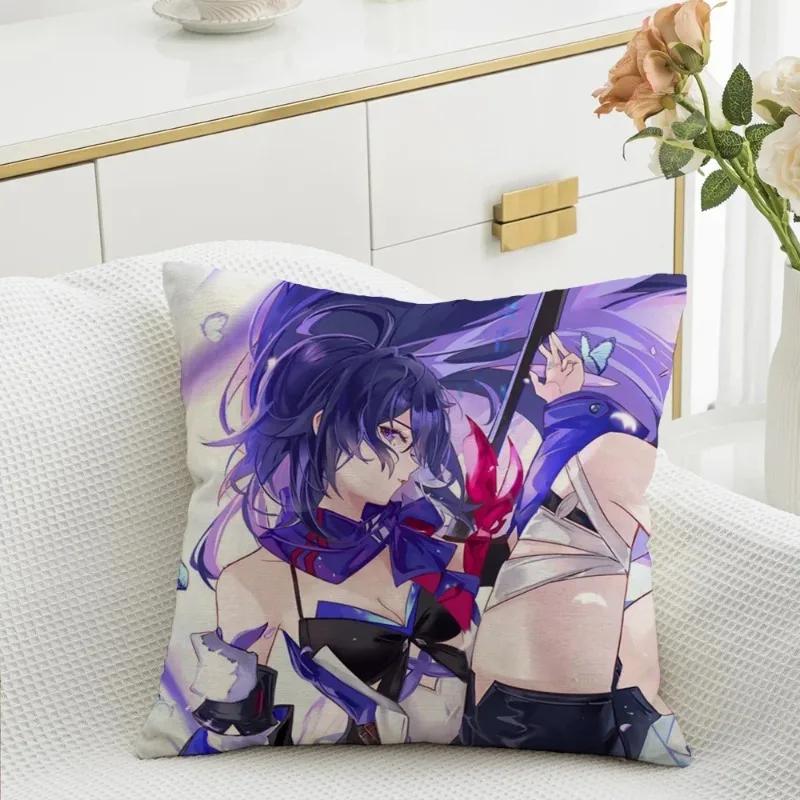 Decorative Pillows Honkai Star Rail Cushion Covers Pillow Cover for Living Room Cushions Sofa Decorating Items Pillowcase Cases