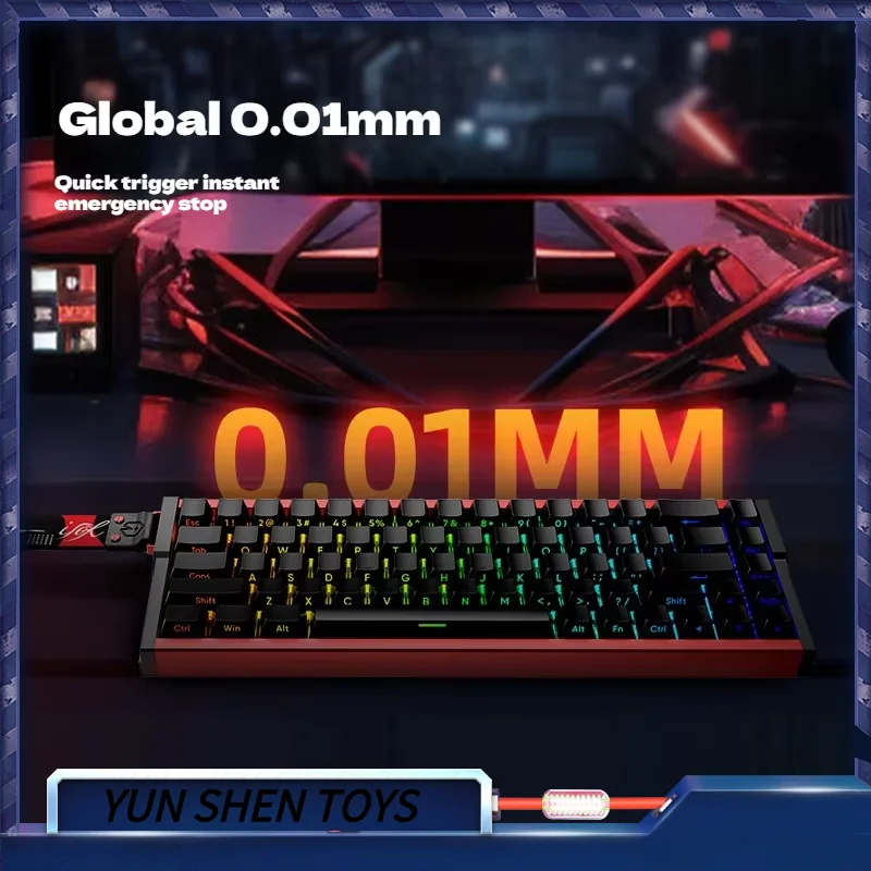 

Irok MG68 MAX Магнитный переключатель Механическая клавиатура с возможностью горячей замены RGB 8K Геймерская клавиатура ПК Аксессуары для киберспорта Индивидуальный подарок