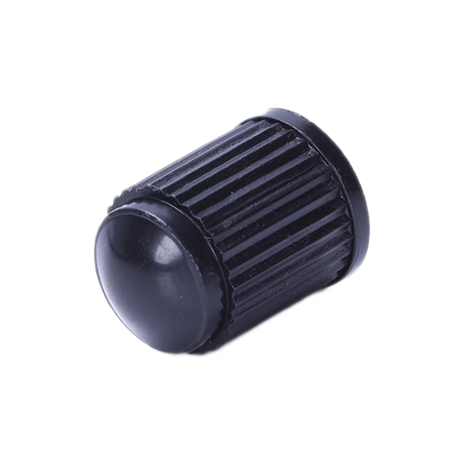 Set of 100 - Black Plastic Replacement Valve Caps. Cars, Trucks, Motorcycles, ATV. Schrader Tire Caps.