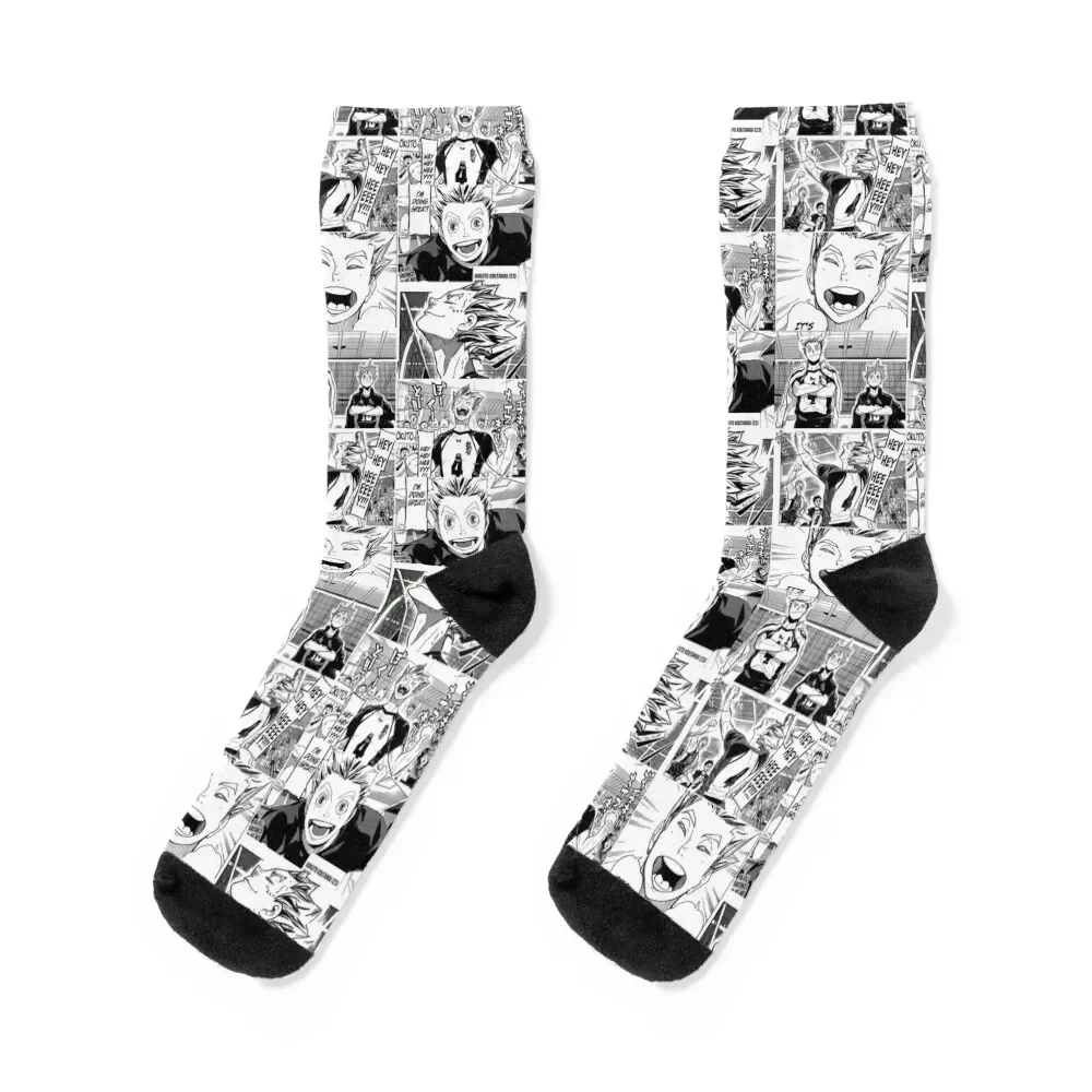 

Bokuto Collage Socks cute gift floral Toe sports Man Socks Women's