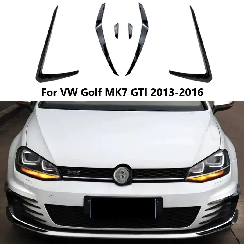 

Car Front Bumper Air Knife For VW Golf MK7 GTI 2013-2016 Foglight Grille Side Wind Knife Splitter Auto Body Kits Car Accessories