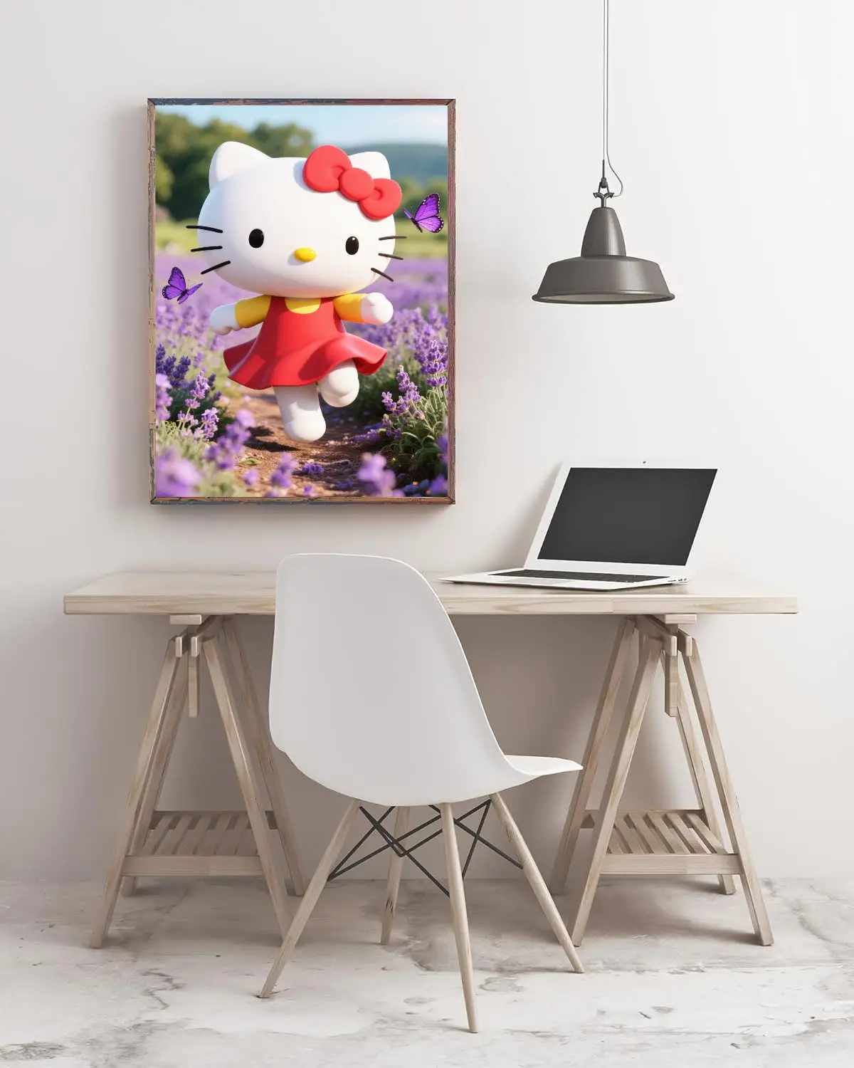 

1 шт. DIY Sanrio Hello Kitty алмазный подарок художественный набор для спальни украшение дома живопись DIY 5D набор алмазной живописи круглый бриллиант
