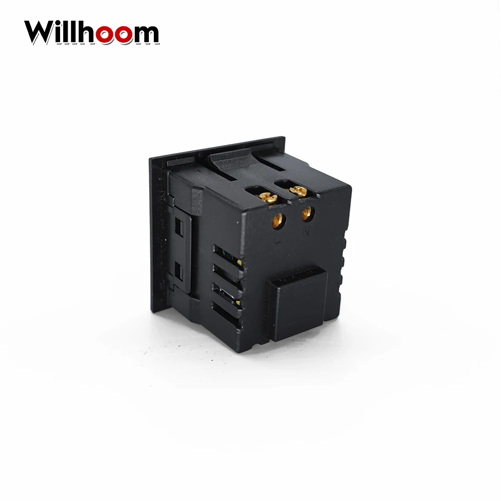 5V 2.1A Dual USB AC Power Socket incrustado Dual USB Desktop receptáculo DC Charging Power Panel Module Outlet test circuito DIY