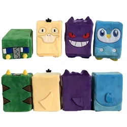 Pokemon PTCG Charjabug Psyduck Gengar Piplup Self Made Plush Card Storage Box Anime Classics Game Collection Cards Toy Gift