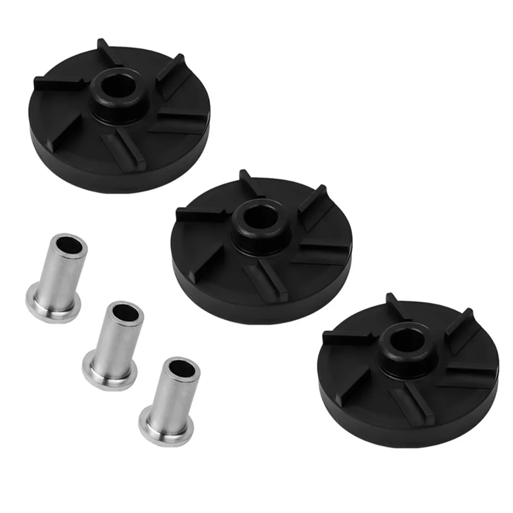 Impeller and bearing sleeve set 3pcs for D15 D155 E17 E27 WD15 WD25 WD35 series aerators beverage dispensers replacement parts