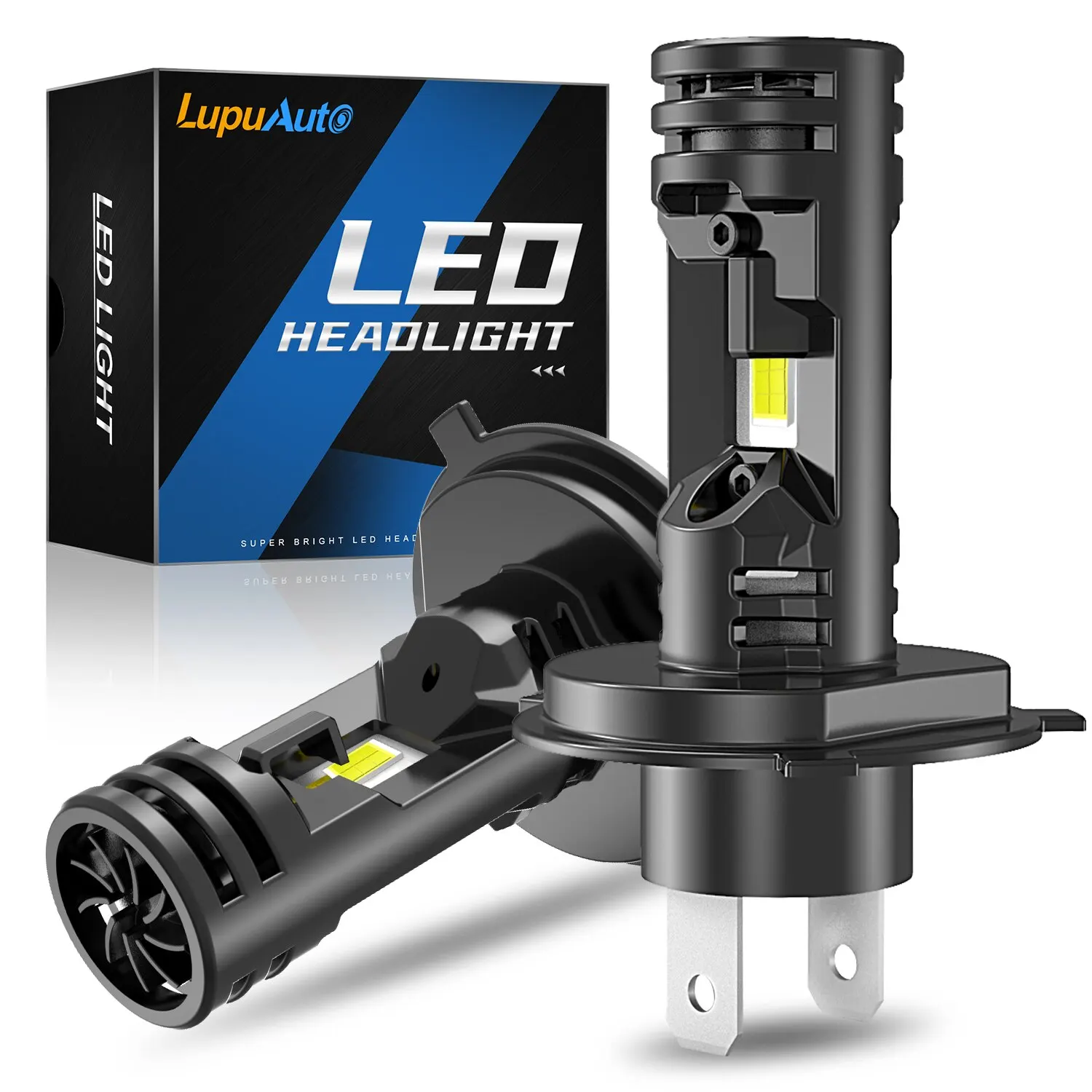 2Pcs H4 9003 Led Ca…