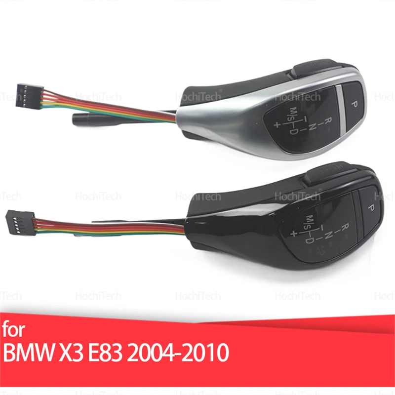 

For BMW X3 E83 2004-2010 LED Handles Gear Shift Knob Lever Stick Head Thumb Gear Shift Knob Black PU Leather