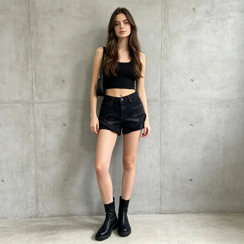 Women Pants Denim Pant Cuffed Jeans Vintage Low Waist Straight Trousers Distressed  A Line High Street Casual Beach 2026 Summer