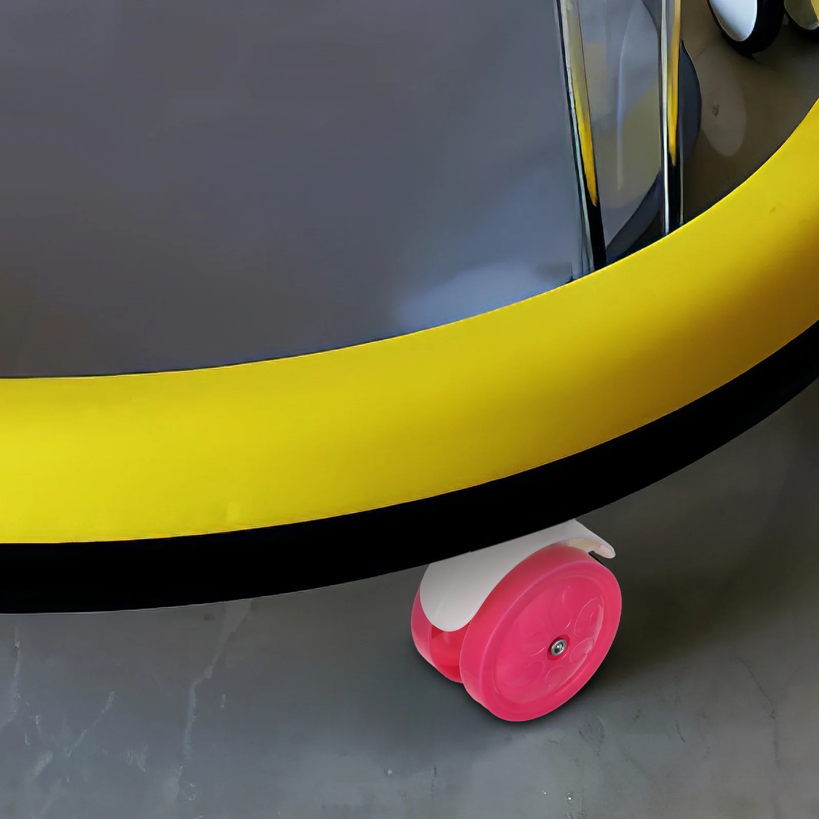 

4Pcs Baby Walker Wheels Replacement Plastic Stroller Wheels Swivel Quiet Durable for Infant Toddler Walker Accessories