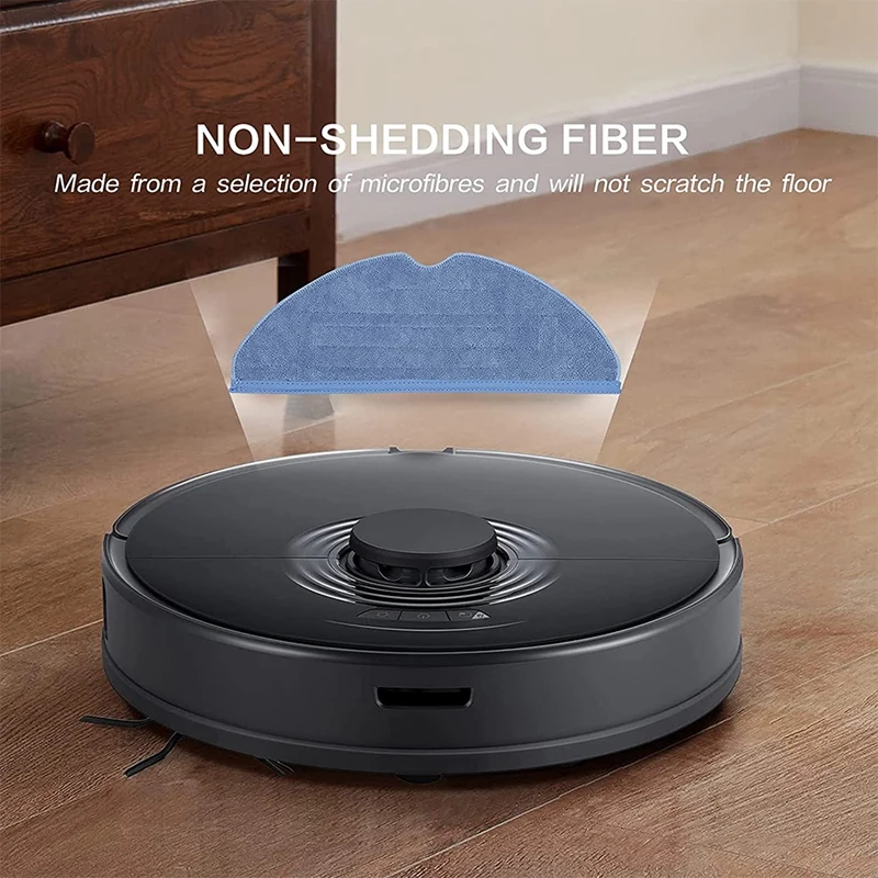 Roborock用の再利用可能なモップ交換パッド,硬い床布,マイクロファイバー,t7s,t7s plus,s7,6個