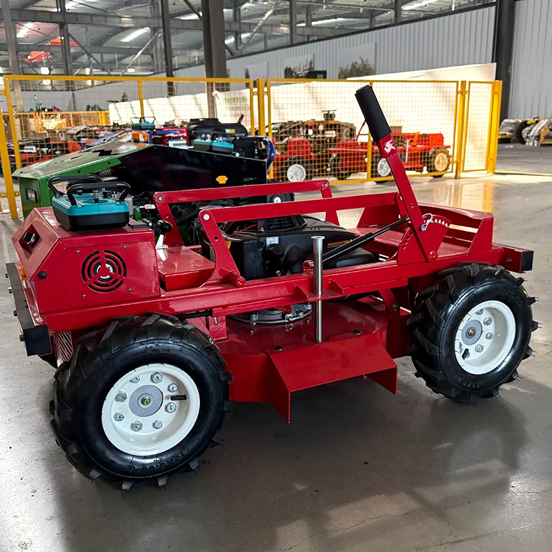 

Customized 600mm Working Width Remote Control Crawler Lawn Mower Grass Cutter For Farm And Garden