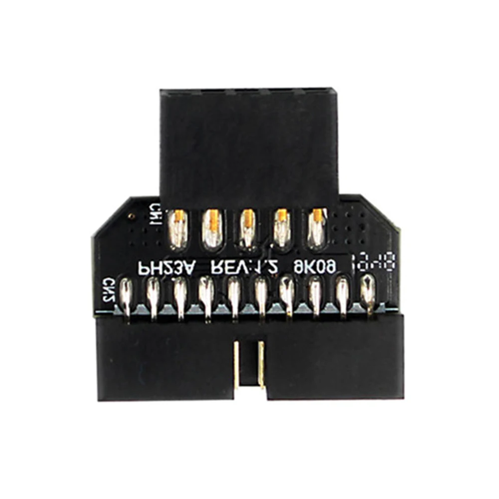 USB 2.0 9-Pin to USB 3.0 20-Pin Adapter Professional Motherboard Front Panel Connector Converter Computer Peripherals