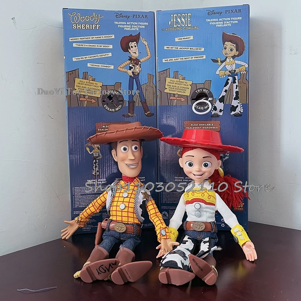 لعبة قصة 4 تالاندي وودي جيسي Actionfigur Sjungande Mjuk Somt Animefigur Dekoration Foddelsedagsmodell Presentleksaker هدية لطيفة