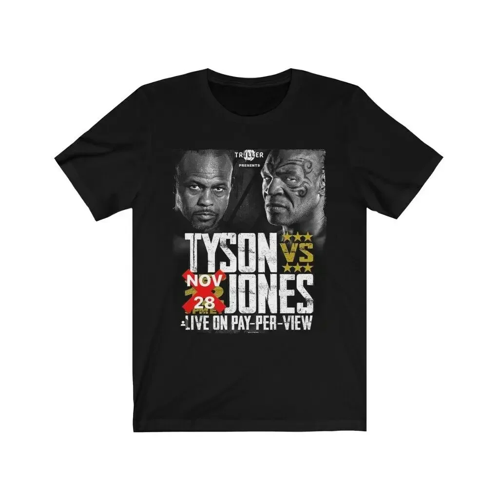 Mike Tyson Vs Roy Jones Jr Boxing T-Shirt. Summer Cotton Short Sleeve O-Neck Mens T Shirt New S-3XL